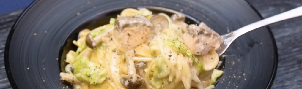 クリームサーモンパスタ